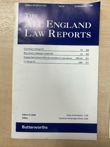 The all england law - all, reports