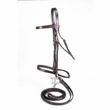Silver Fox Black Leather Horse