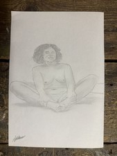 Original erotic artwork pencil