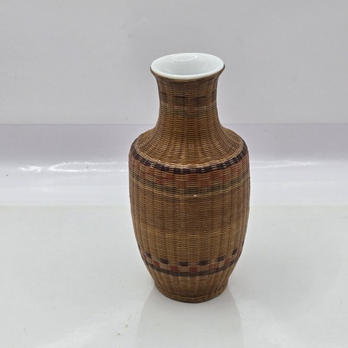 Vtg rattan woven - rattan,