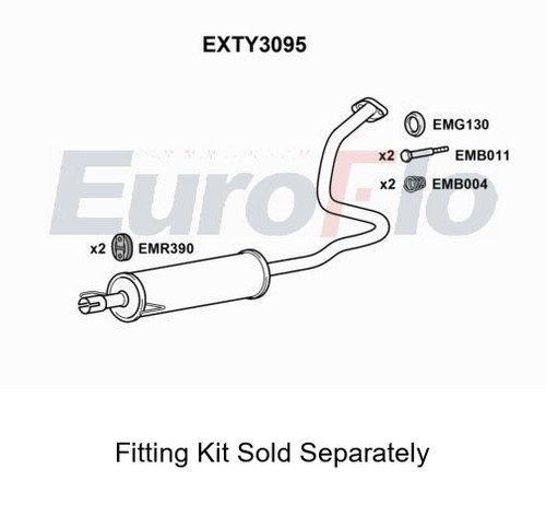 Rear muffler silencer insert - muffler,