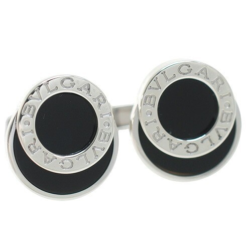 Bvlgari cufflinks onyx - bvlgari,