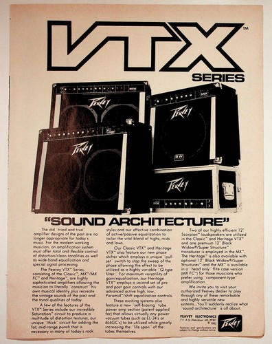 Peavey vtx series vintage - peavey,