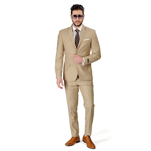 Tan beige slim fit - beige,