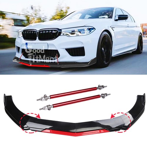 Gloss black red car front - gloss,