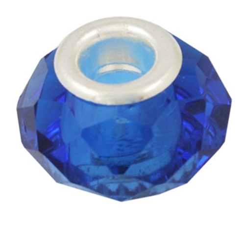 Glass large hole beads - 5,