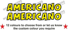 2 x Americano Stickers decals