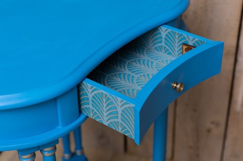 Giverny blue kidney - blue,
