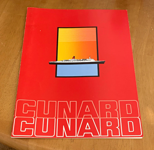 Cunard menu cards ocean liners - ocean,