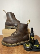 Dr. Martens Docs 1460  Dark Brown Crazy Horse Gaucho Leather Boots UK 6.5 EU 40