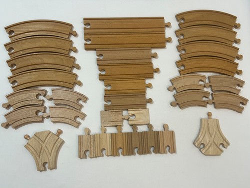 Wooden train track - wooden, x32