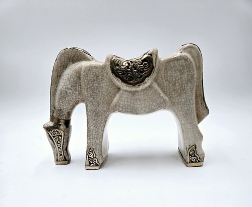 Vintage ceramic horse figurine - vintage,