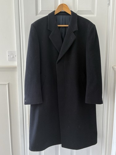 Men navy wool cashmere - wool, &