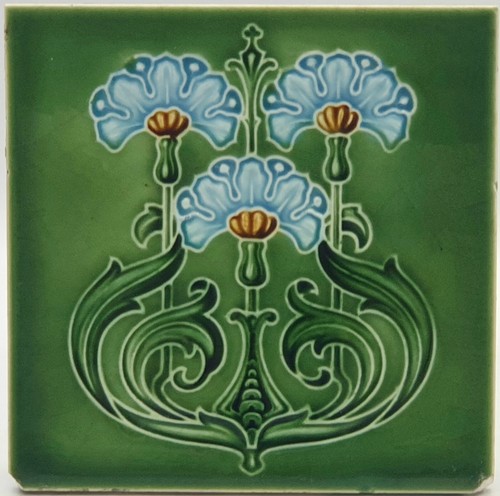 Art nouveau fireplace - art,