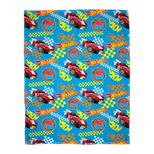 Hot wheels fleece - wheels, throw