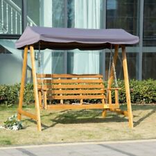 3 Seater Wooden Garden Swing