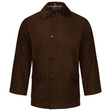 Mens Wax Jacket Winter Outdoor Riding Hunting Country Garden Unisex Work Coat