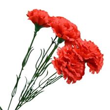 MULTI-LISTING Premium Carnation Long Stem Flowers Artificial