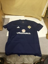 Dark Blue Adidas Northern Ireland V Neck Training Top L