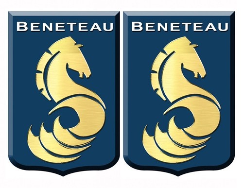Two beneteau boat blazon - two,