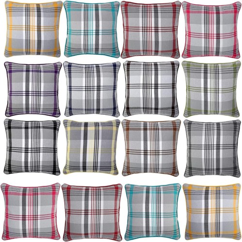 Tartan cushion covers with - covers,