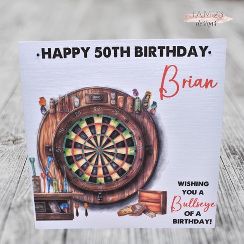 Personalised male darts - personalised,