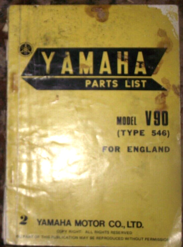 Yamaha v90 type 546 - (type, parts