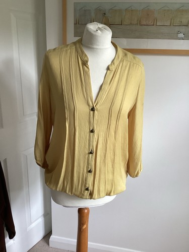 Women yellow top - blouse, sz