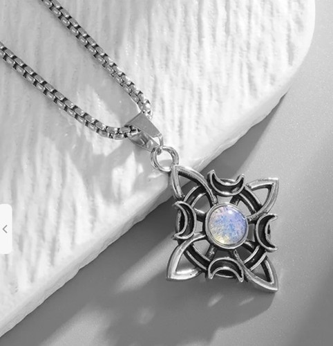 Witch knot with stone wiccan - with,