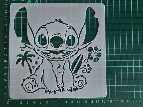 Reusable flexible stencil - reusable, /