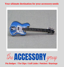 New electric guitar blue music