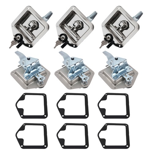 Folding handle lock flush - 6x,