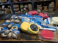 Assorted Silverline Polishing Sponge/Foam Heads & Cotton Polishing Shaped Mops