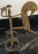 Vintage greek horse chariot - vintage,