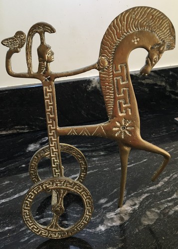 Vintage greek horse chariot - vintage,
