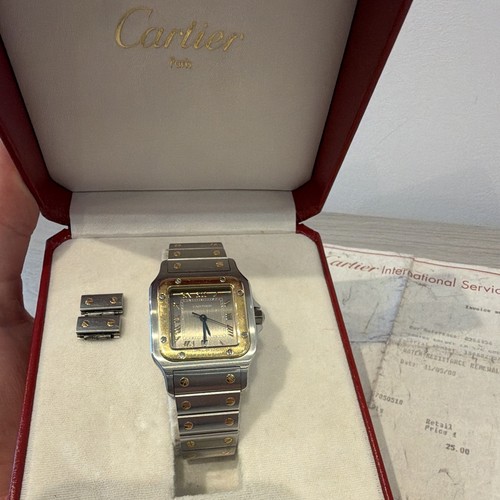 Cartier santos galbee 29mm - cartier,