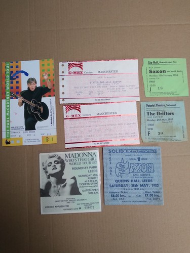 Joblot concert gig - , ticket