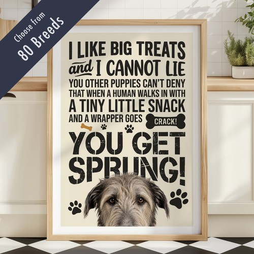 Funny dog treats lyric quote - treats,