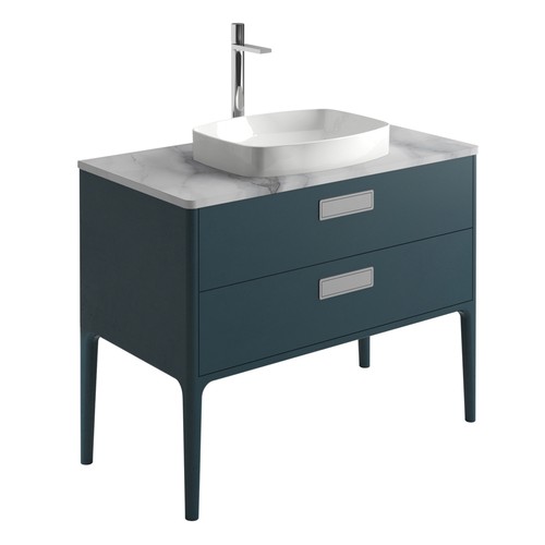 Leg blue bathroom vanity - blue,