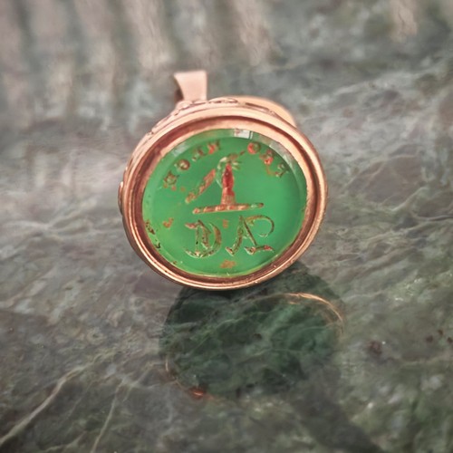 Georgian gold plated intaglio - georgian,