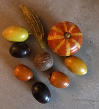 Vintage Wooden Vegetables