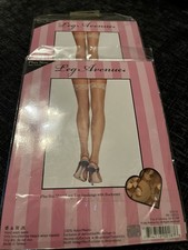 sheer lace top stockings with back seam