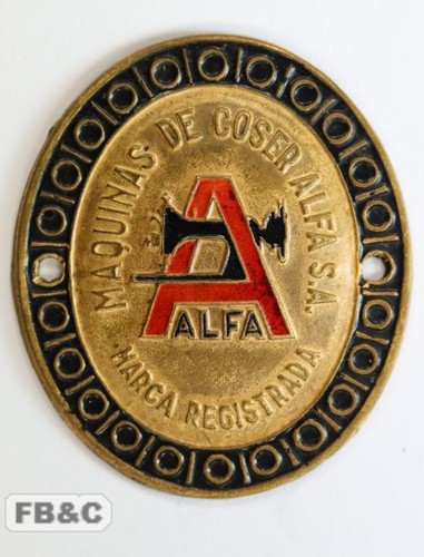 Alfa sewing machine - badge,