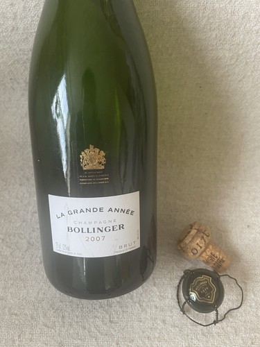 Bollinger 2007 champagne empty - bollinger,