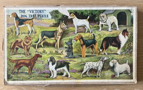 Vintage the victory dog - victory, tray