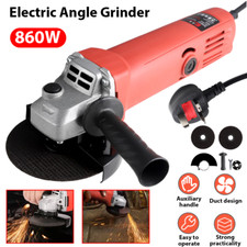 NEW ELECTRIC ANGLE GRINDER 860W CUTTING GRINDING SANDING POWER TOOL 115mm UK