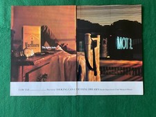 MARLBORO LIGHTS THE LIGHTER TASTE MOTEL POSTER ADVERT A4 X 2 SIZE FILE J