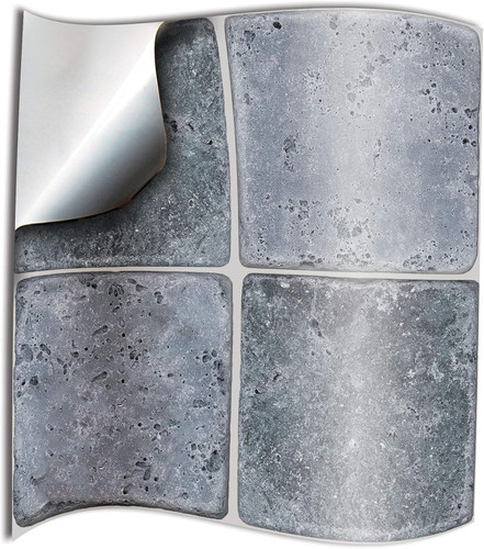 Grey kitchen tile stickers - 48,