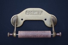 Reclaimed Brass Toilet Roll Holder | Old Vintage Bathroom | Toilet Paper | Loo