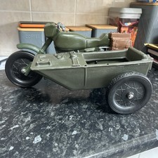 Action Man Vintage  Vehicle Cherilea German Military Motorbike & Sidecar